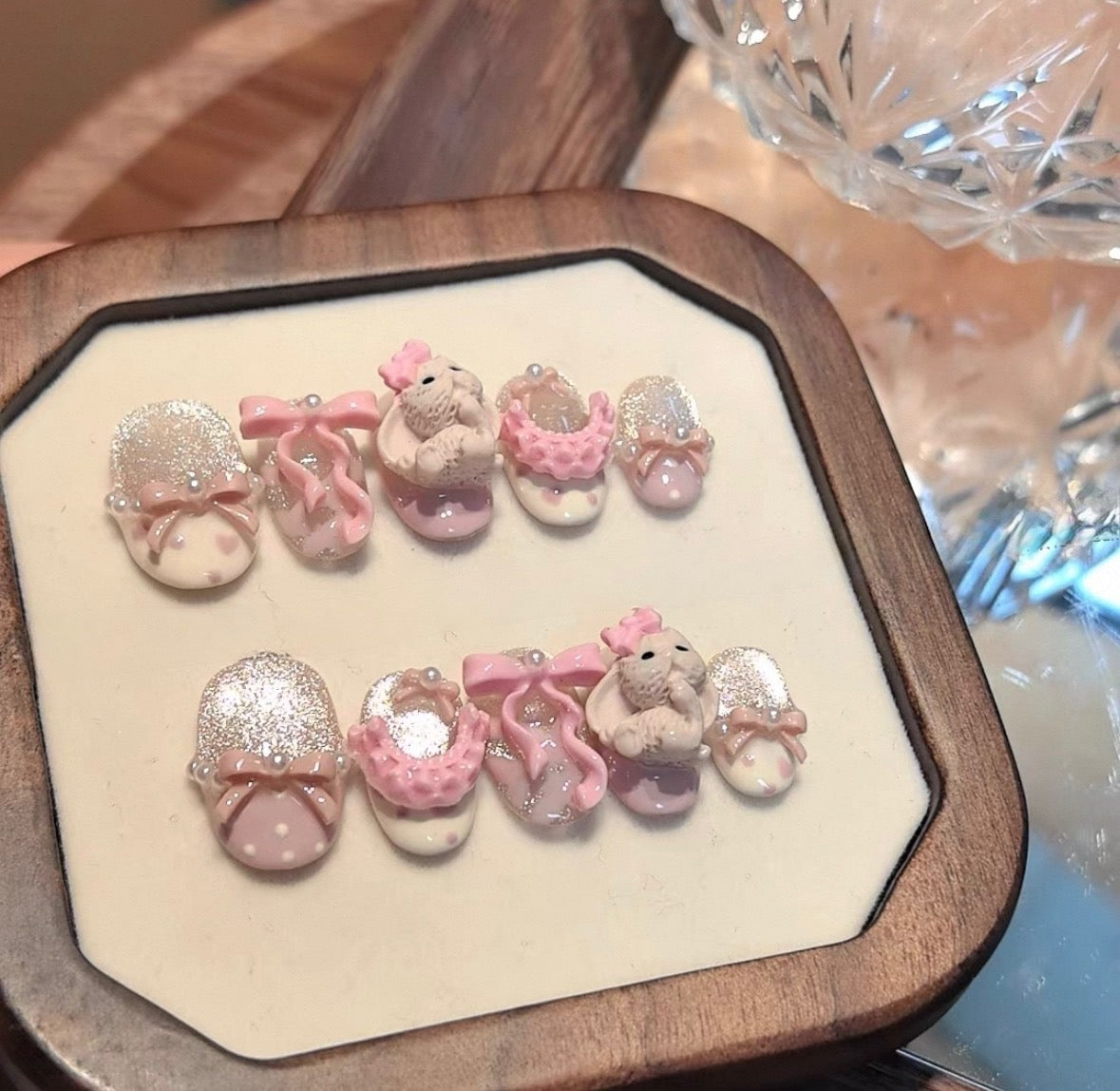 Pale Bunny Nails [Handmade]