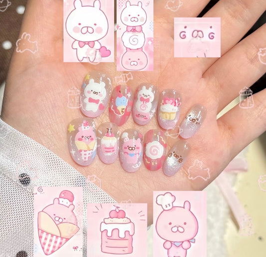 Chiikawa Sweet Treats Nails [Handmade]