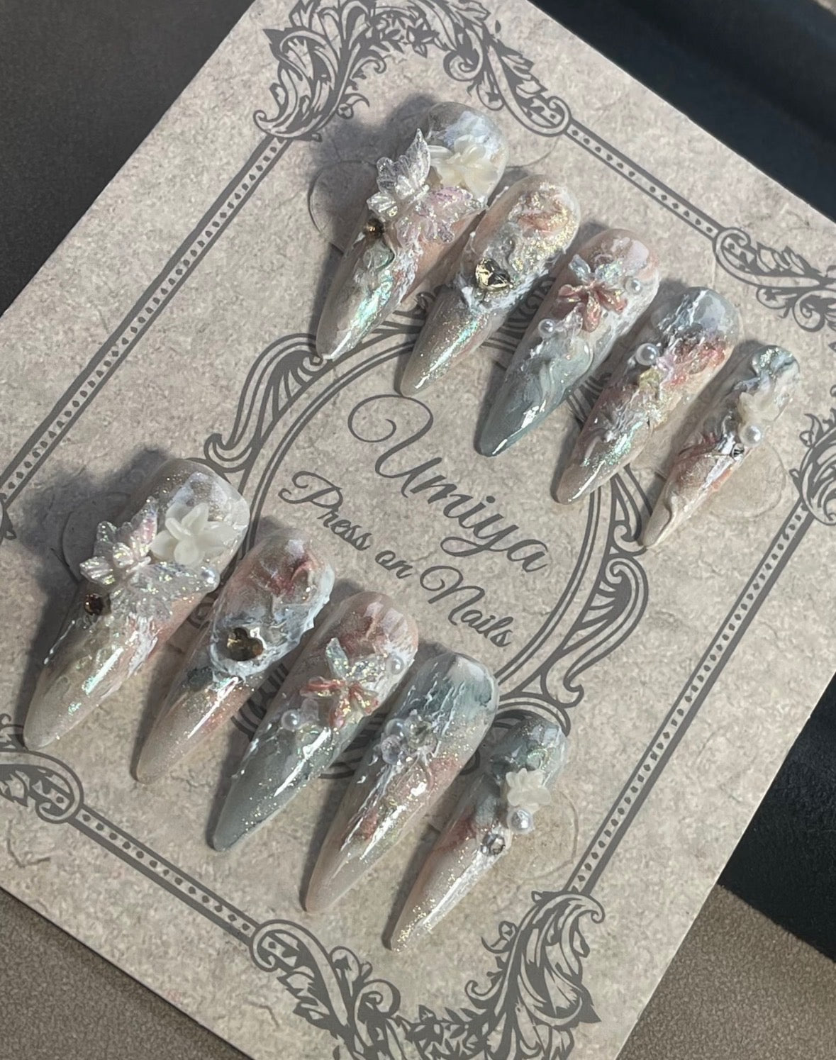 Ethereal Angel Nails [Handmade]