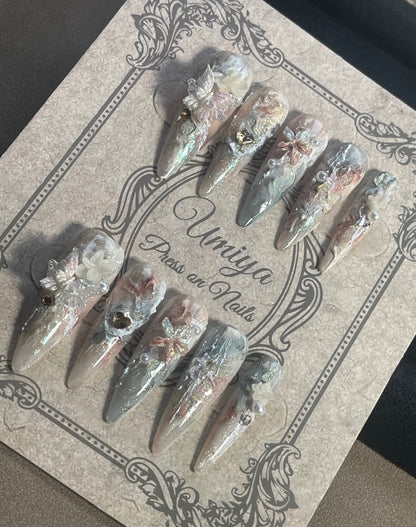 Ethereal Angel Nails [Handmade]